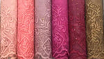 Hijab shawl with lace design various colors